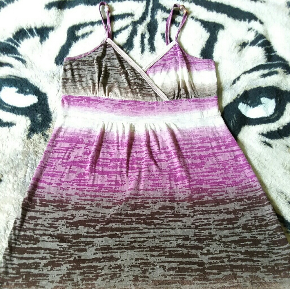 Maurices Ombre Beaded Straps Summer Tank Top